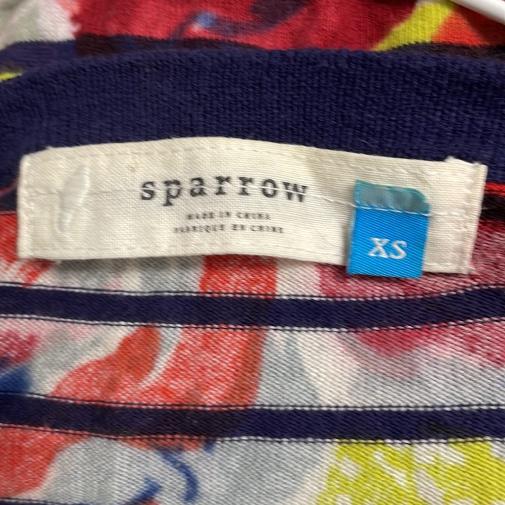 Like new! Anthropologie Sparrow Artist’s Study floral lightweight cardigan XS - Picture 7 of 13